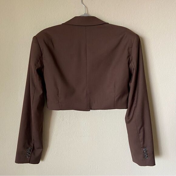 Daily Paper Marimba Brown Blazer Cropped Size XS - Picture 10 of 15